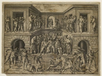 The Martyrdom of St Lawrence by Marcantonio Raimondi